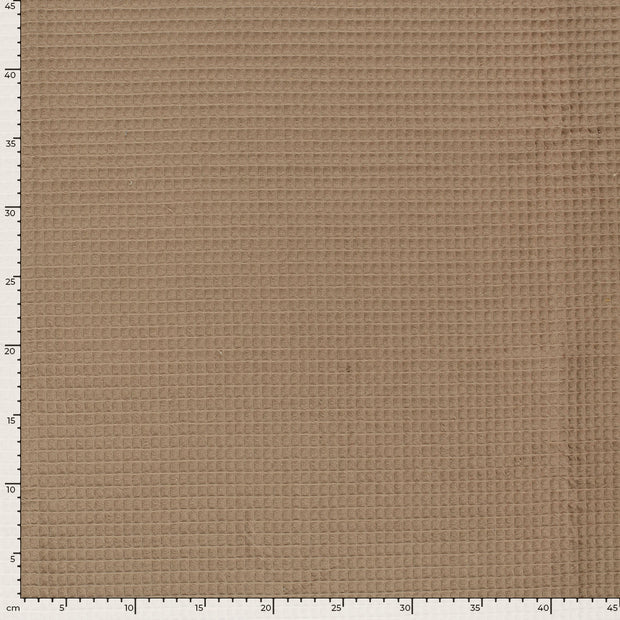 Kimono tissu Unicolore Camel