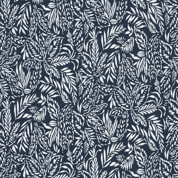 Viscose Nylon Crepe fabric Navy 