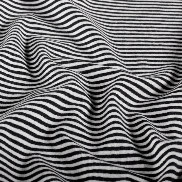 Baumwolle Jersey Yarn Dyed fabrik Streifen Schwarz