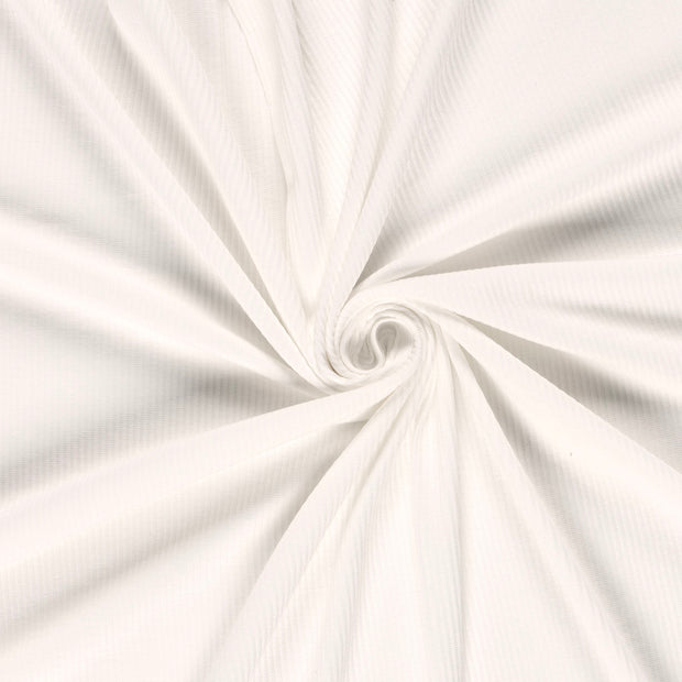 Rib Jersey fabric Ivory 
