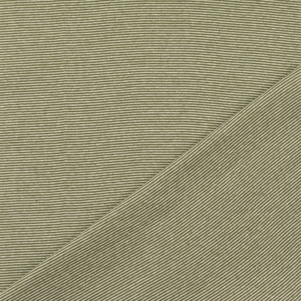 cuff fabric Dark Green yarn dyed 