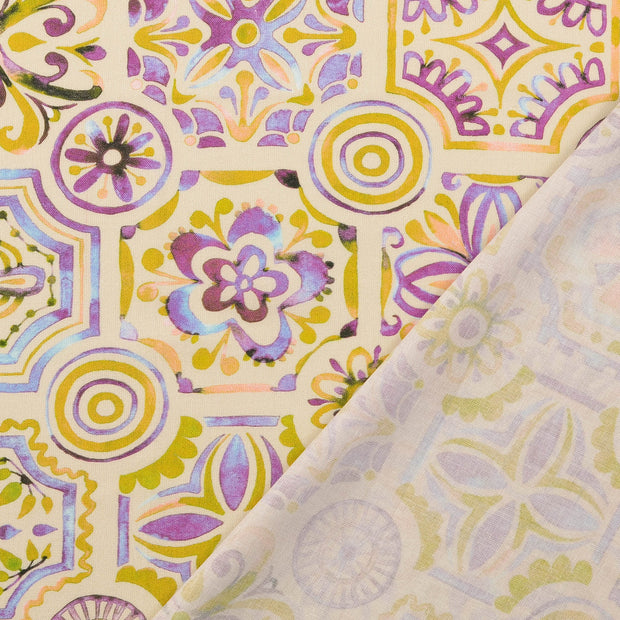 cretonne fabric Lila 