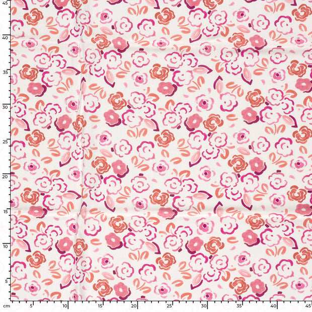  fabric Flowers Pink