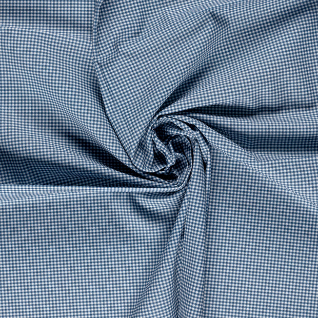 Cretonne fabric Indigo digital printed 