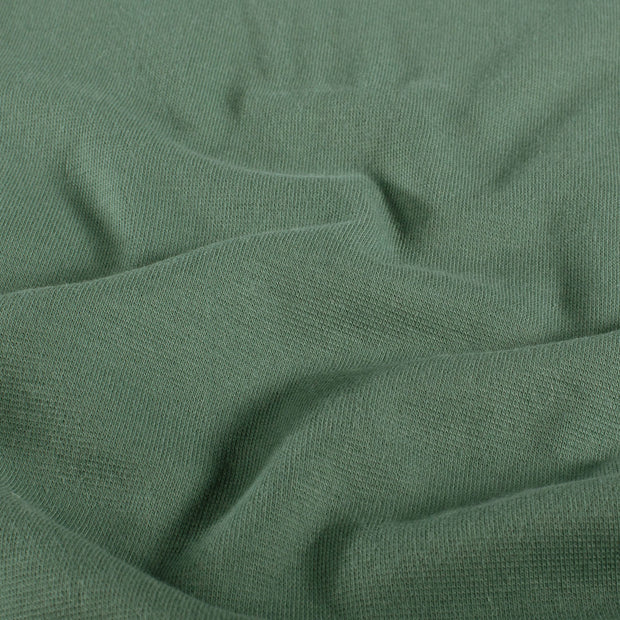Cuff Material GOTS organic fabric Unicolour Dark Green