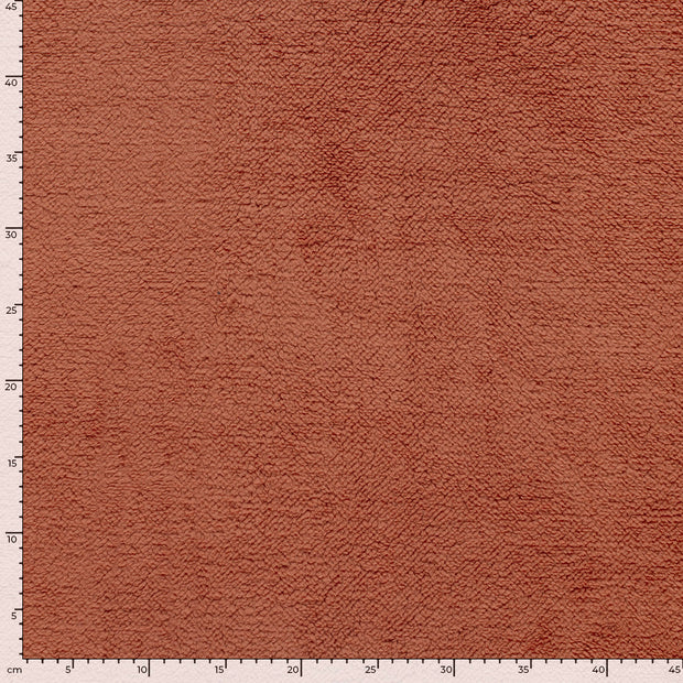 Sherpa Fleece fabrik Uni Rotes Holz