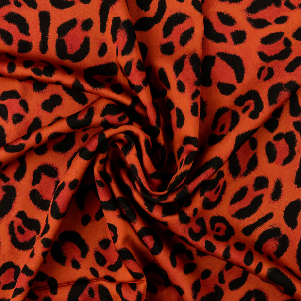 Viscose Poplin fabric orange 