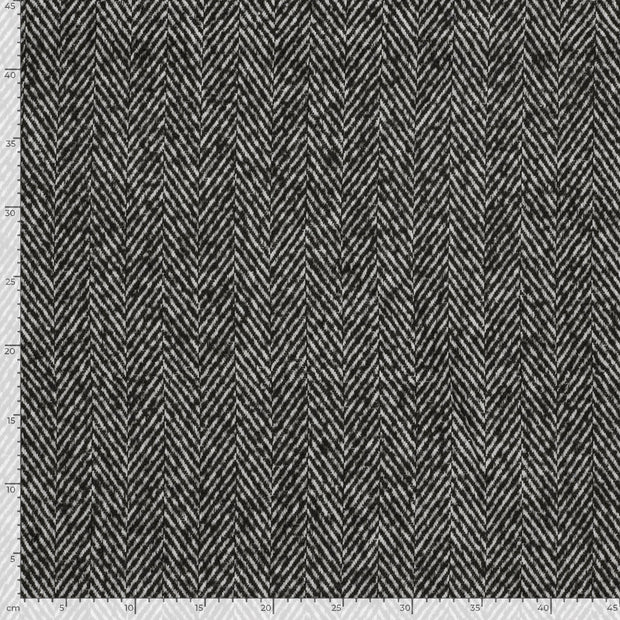 Jacquard fabrik Uni Schwarz