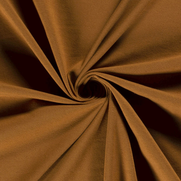 Jersey fabric Unicolour Caramel