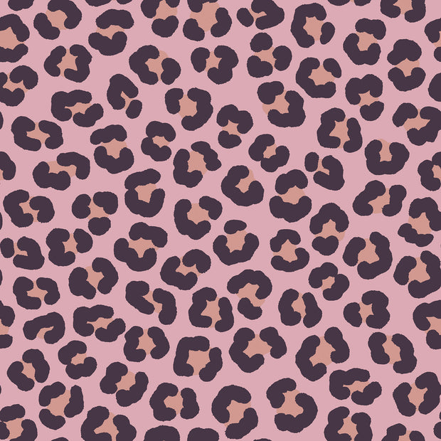Aqua Protect (waterproof) fabric Leopards Old Pink