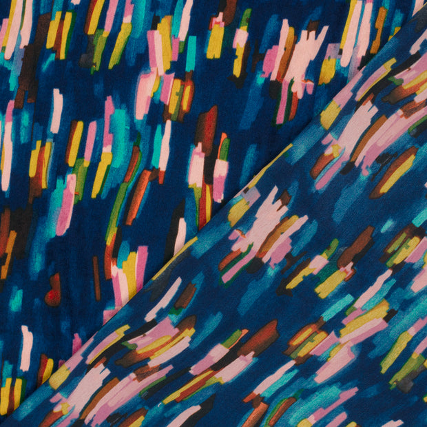 Satin Velvet tissu Abstrait imprimé 