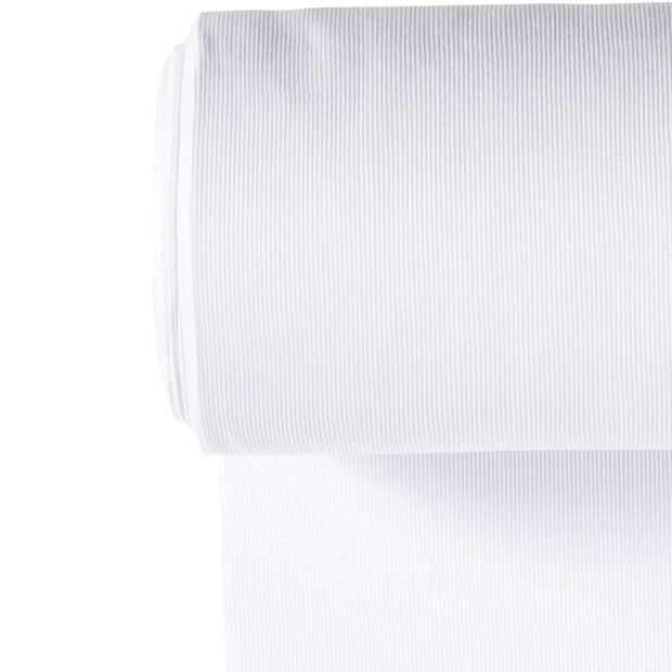 Cuff Material 2x2 rib fabric Unicolour Optical White