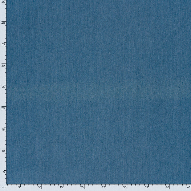 Denim fabric Unicolour Indigo