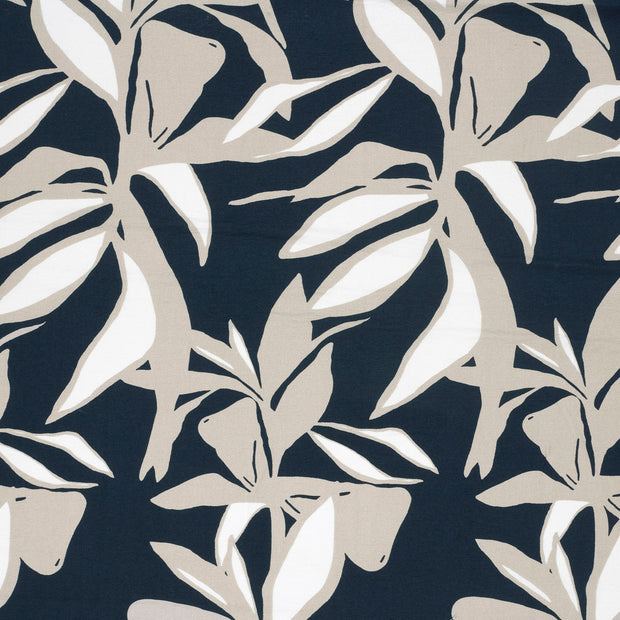 Viscose Nylon Crepe fabric Navy 