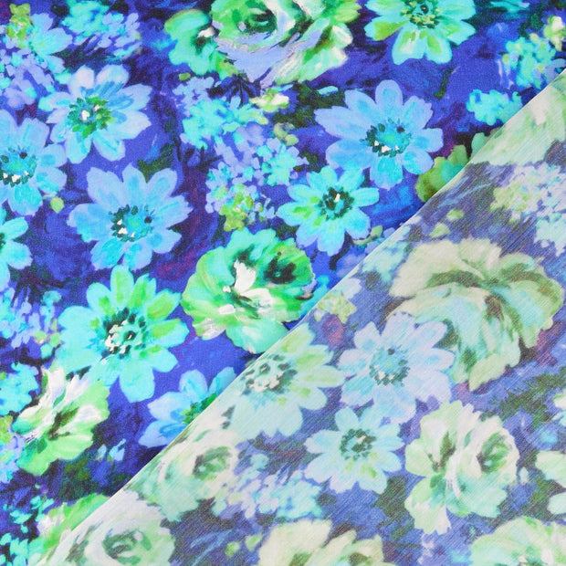 Satin fabrik Königsblau 