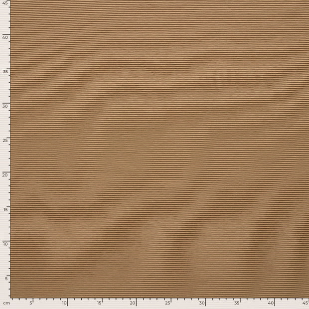 Ottoman jersey fabric Unicolour Nude