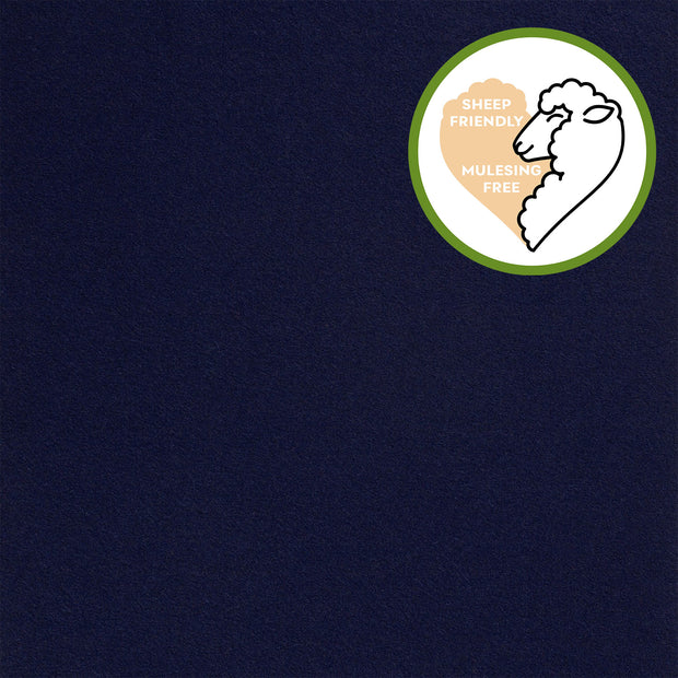 Wool Boucle fabric Unicolour navy