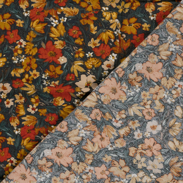 Viscose Nylon Ottoman fabrik Blumen bedruckt 