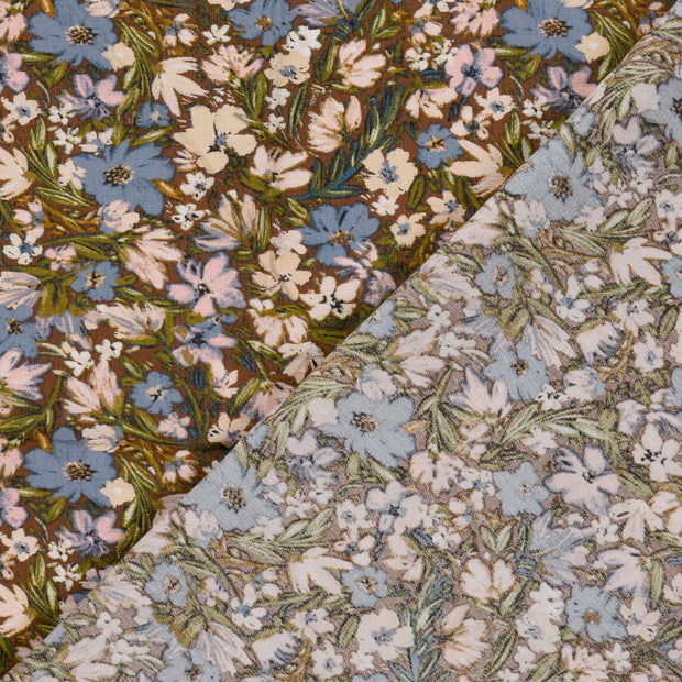 Viscose Nylon Ottoman fabrik Blumen bedruckt 