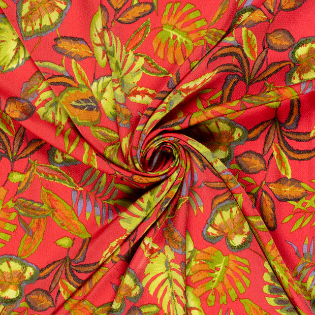 Polyester Bubble tissu Rouge Bordeaux imprimé 
