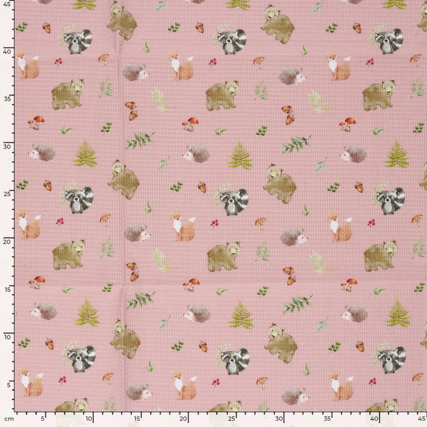 Kimono tissu Vieux rose