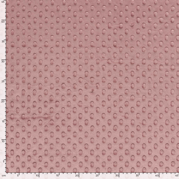 Minky fabrik Uni Mauve