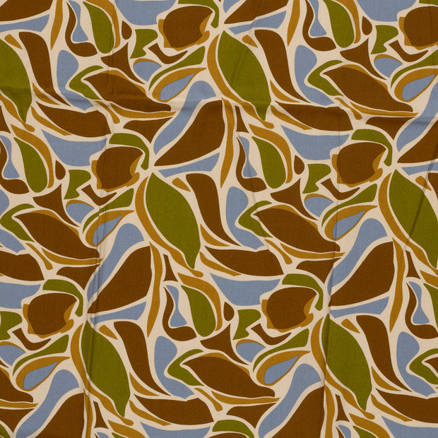 Satin tissu Marron mat 