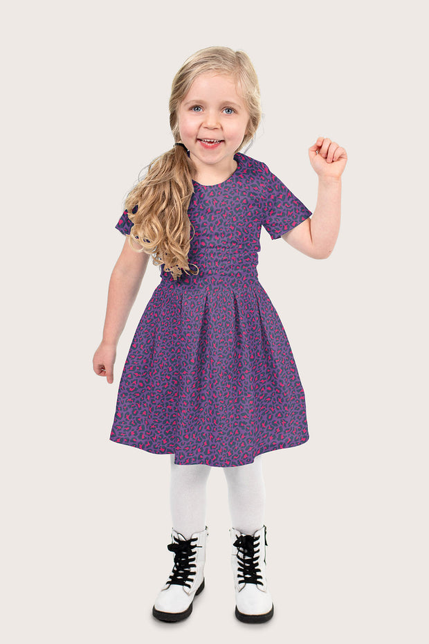 Cotton Poplin fabric Panther Purple