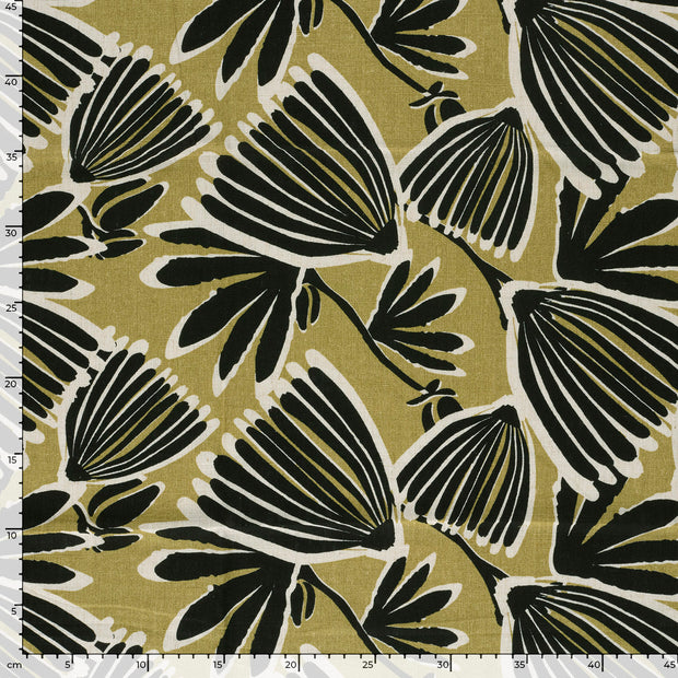  fabric Flowers Green