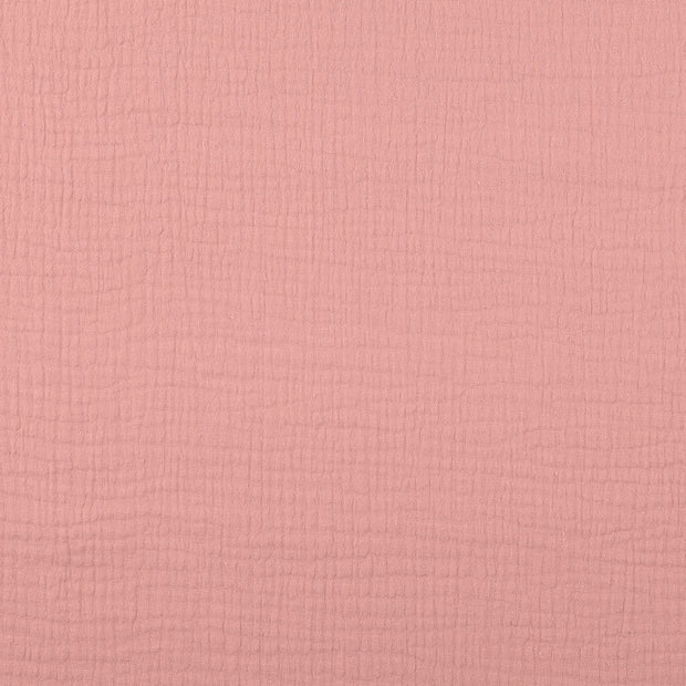 Muslin fabric Unicolour Old Pink