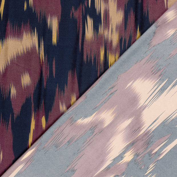 Satin fabric Abstract printed 