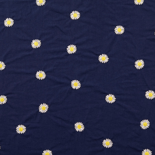  fabric Flowers navy