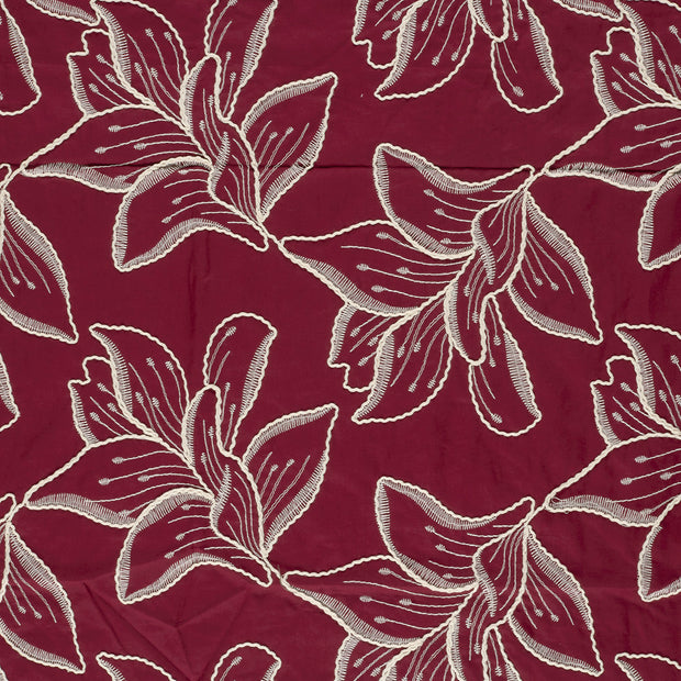 Voile fabric Bordeaux matte 