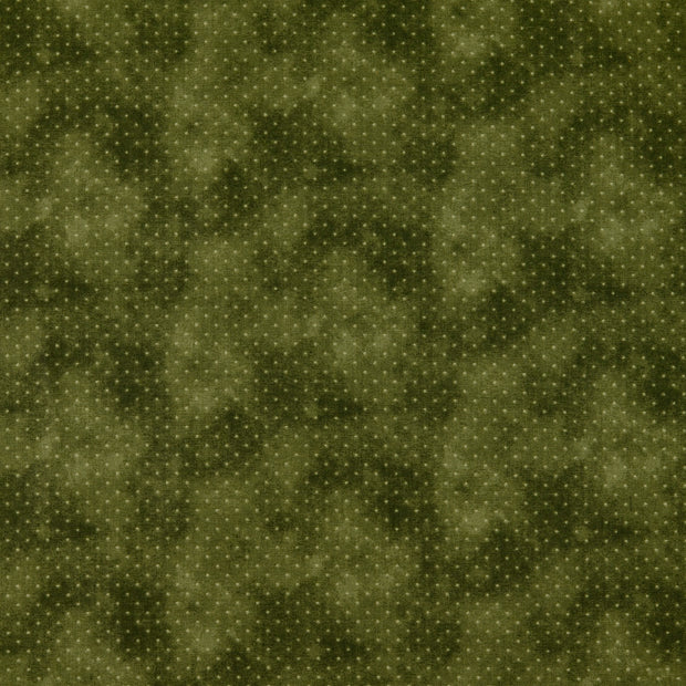 Cotton Poplin fabric Geometric pattern Olive Green