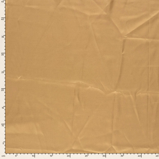 Satin fabric Unicolour Beige