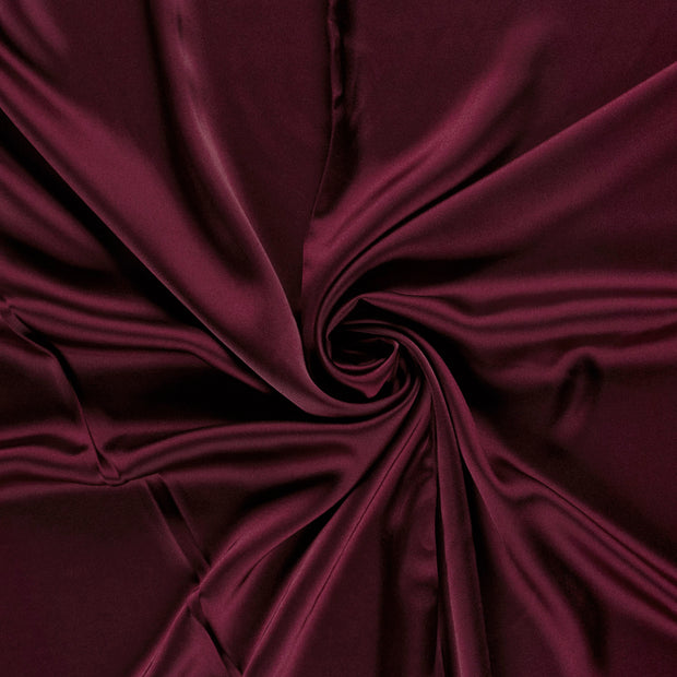 Satin fabric Bordeaux 