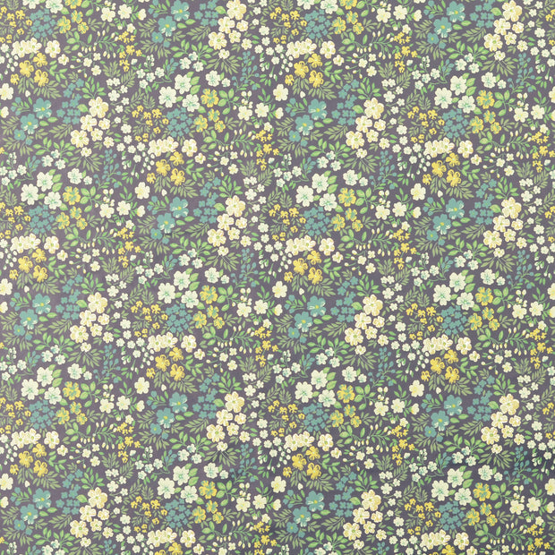 Aqua Protect (imperméable) tissu fleurs vert