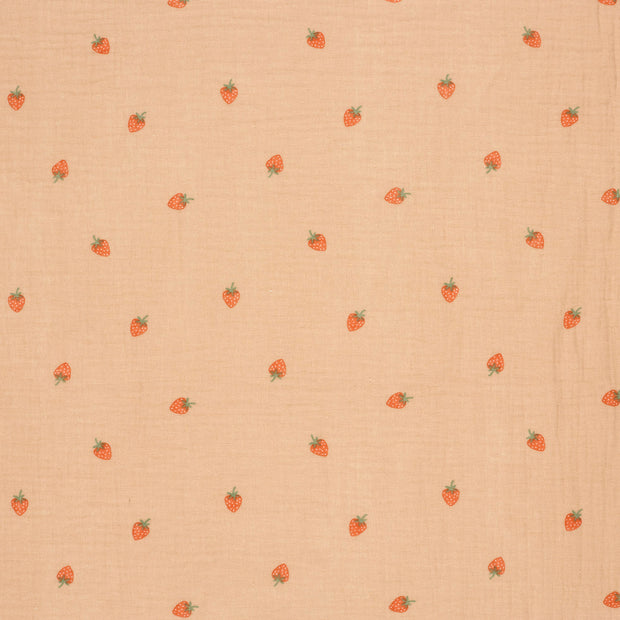 Muslin fabric Old Pink matte 