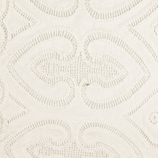 Lace fabric Ornaments white