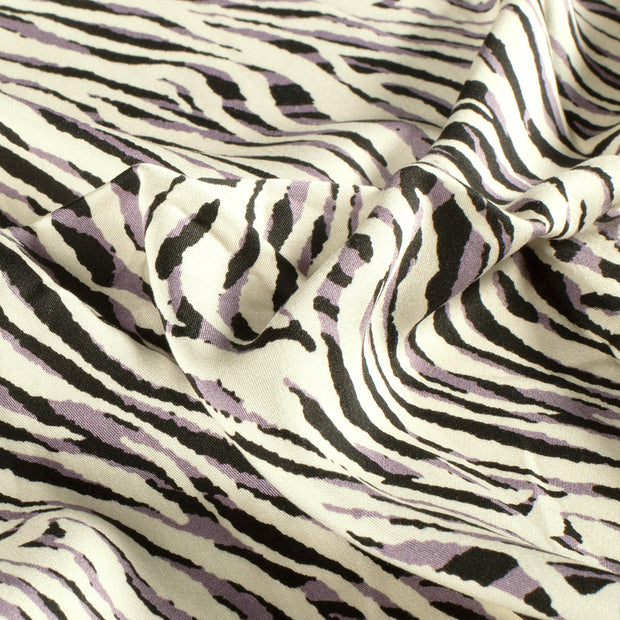 Viscose Satin tissu Abstrait Noir
