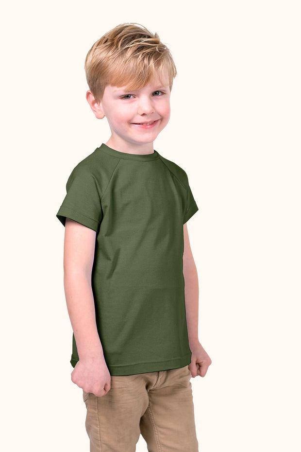 Jersey fabric Unicolour Khaki Green