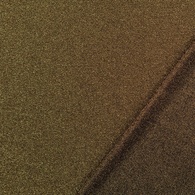 Jersey de Coton tissu Doré Lurex 